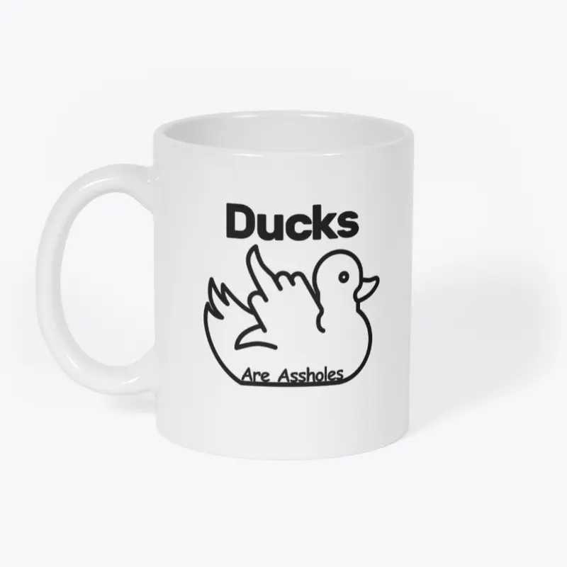 Ducks are Assholes Large Logo